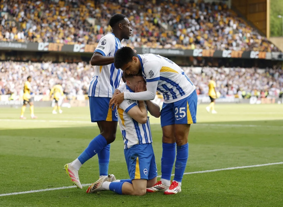 Wolves 0 Brighton 2: Brajan Gruda riposte des larmes après avoir doublé l’avance des mouettes à Molineux