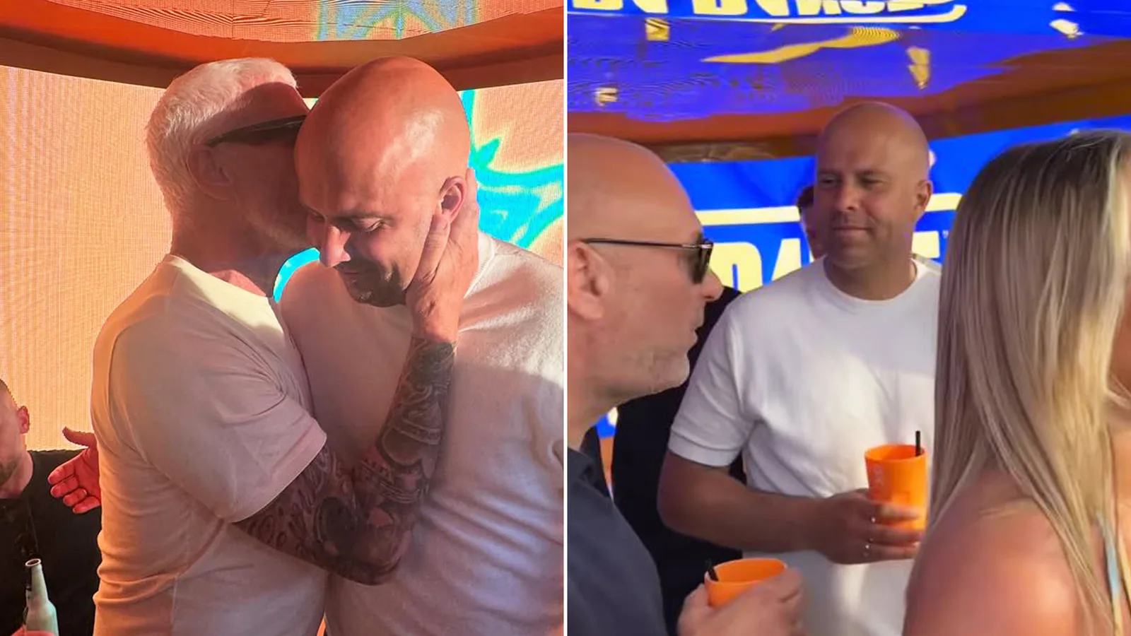 Les fêtes de Slot de Liverpool Boss Arne avec Wayne Lineker et Icône EastEnders à Ibiza quelques heures après Arsenal Clash