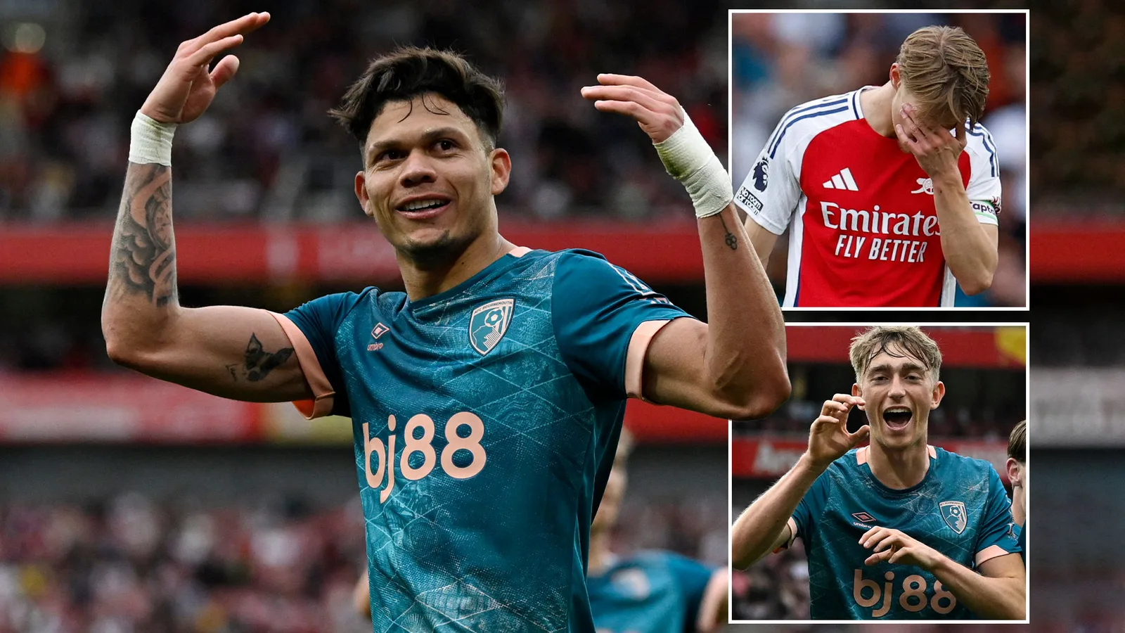 Arsenal 1 Bournemouth 2: Les artilleurs subissent le pire échauffement possible pour le Clash du PSG alors qu’ils tombent à un objectif controversé