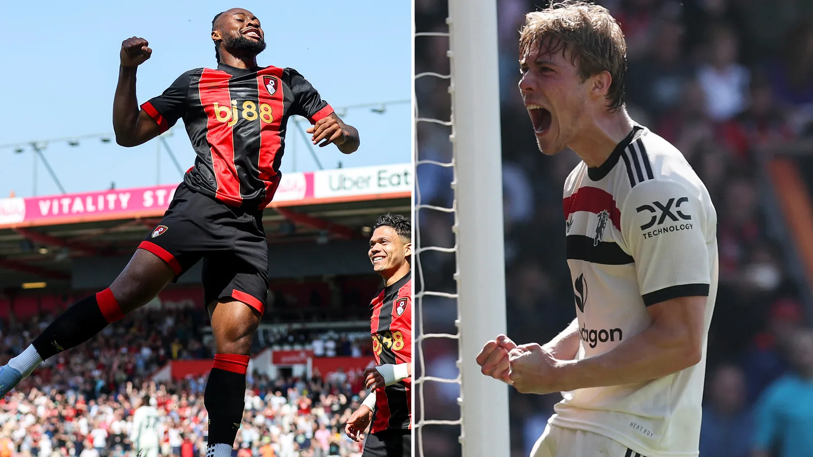 Bournemouth 1 Man Utd 1: Hojlund Pokes Home 96th-Min Equalizer alors que Red Devils a finalement arraché le point contre 10 hommes hôtes