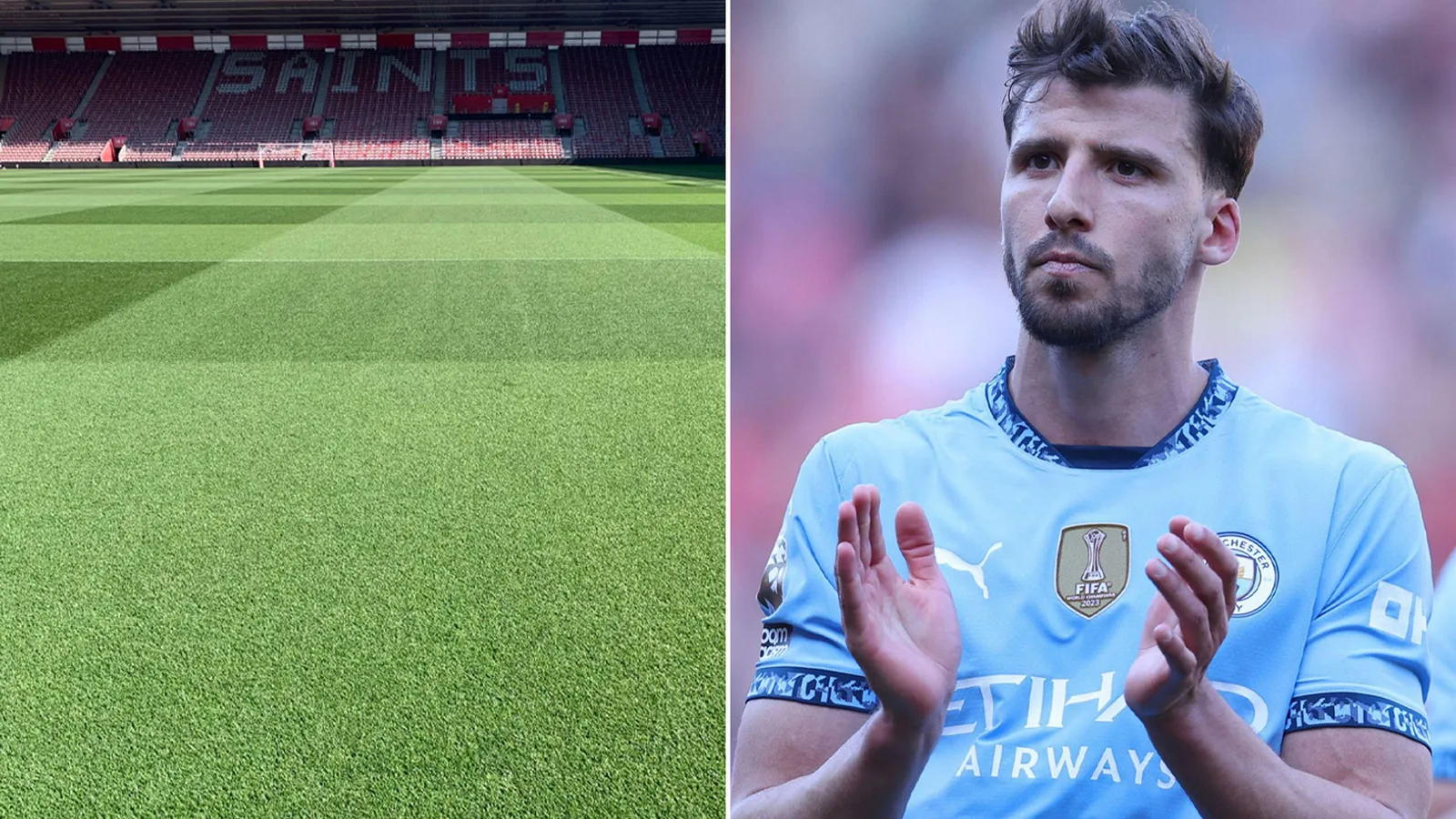 «Tu ne sais rien! – Southampton Groundsman appelle Ruben Dias dans Hilarant X Post après la gueule de pas de Man City Star