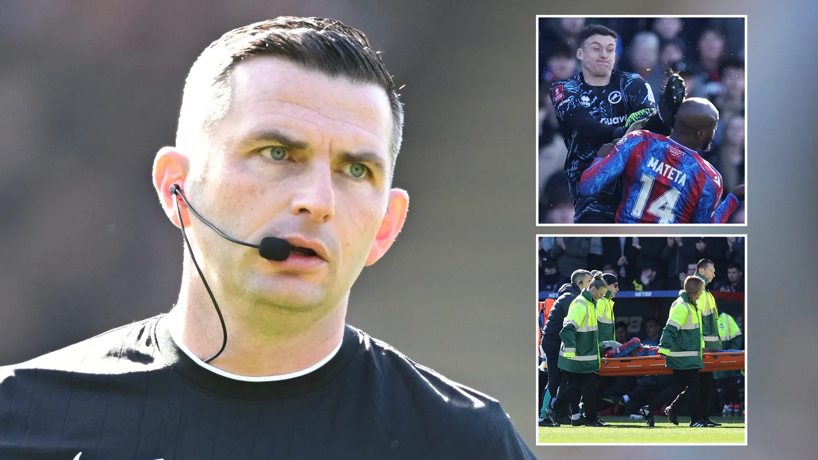 Michael Oliver n’a pas donné de match de Premier League après une erreur d’horreur pour ne pas envoyer la star de Millwall pour un coup de pied brutal de kung-fu