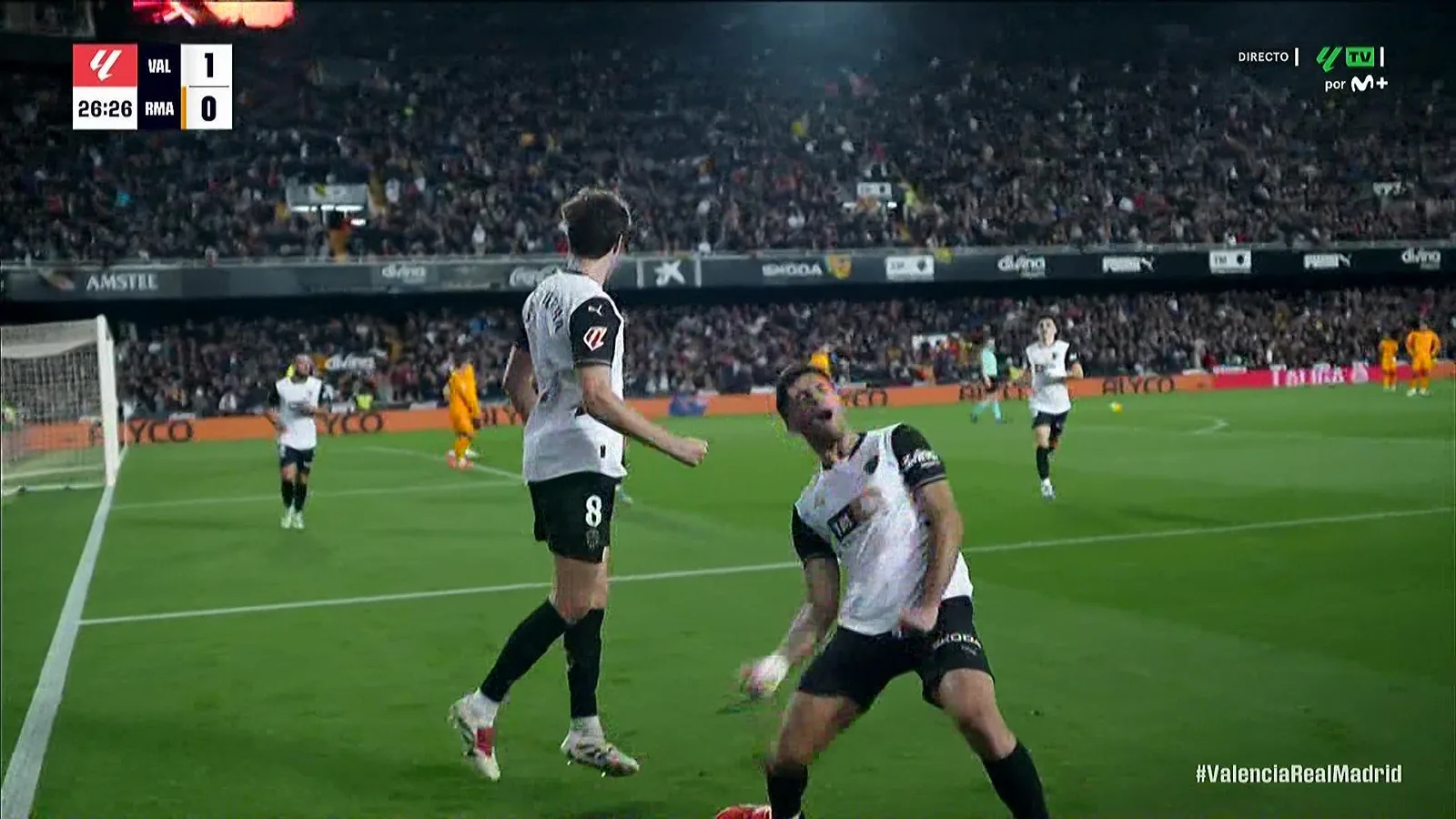 REGARDER: Valence prend l’avantage sur le Real Madrid avec un bon geste