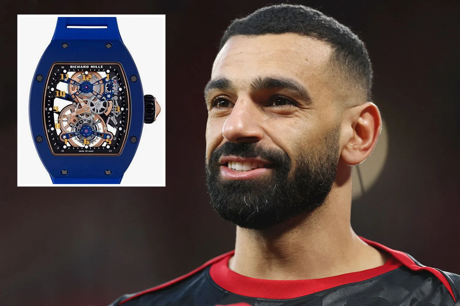 Mo Salah porte le luxe 730 000 £ Watch for Liverpool Contract Annonce alors qu’il scelle le nouvel accord avec style