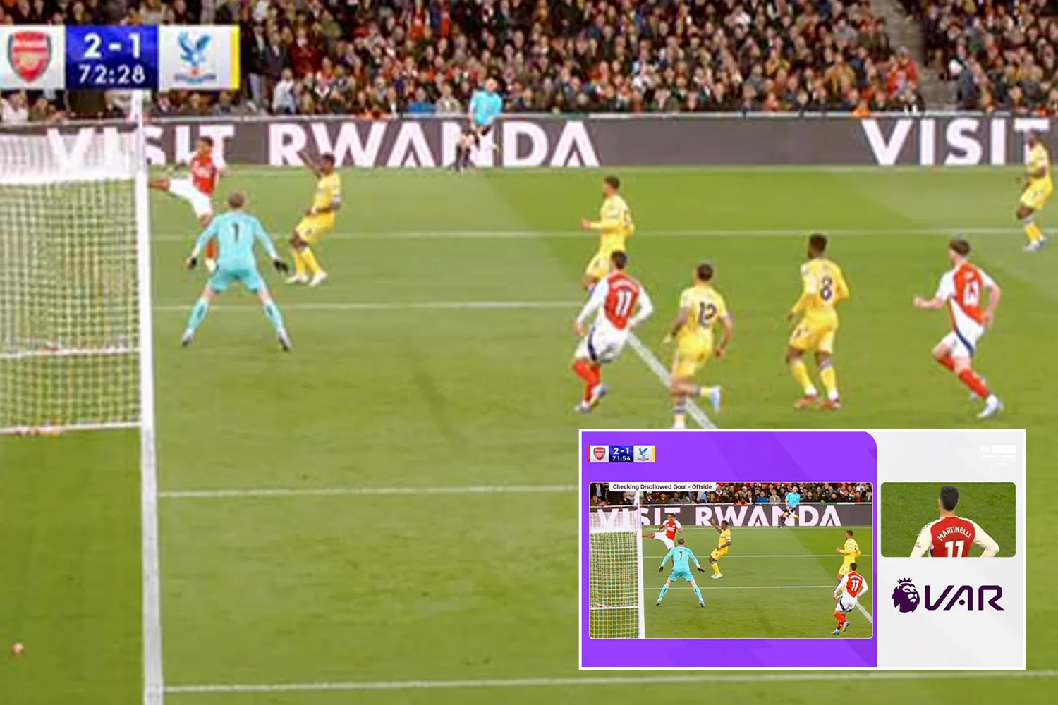 Les fans d’Arsenal proposent la théorie du complot la plus folle, car le fonctionnaire de Var américain fait un grand appel dans Crystal Palace Clash