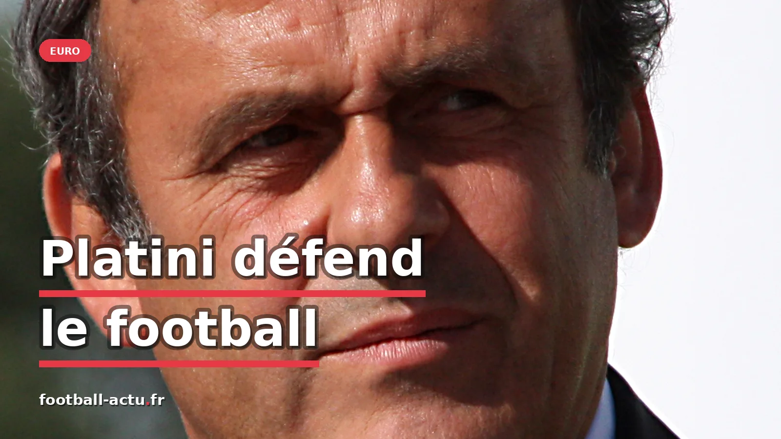 Platini défend le football et partage sa vision romantique du jeu