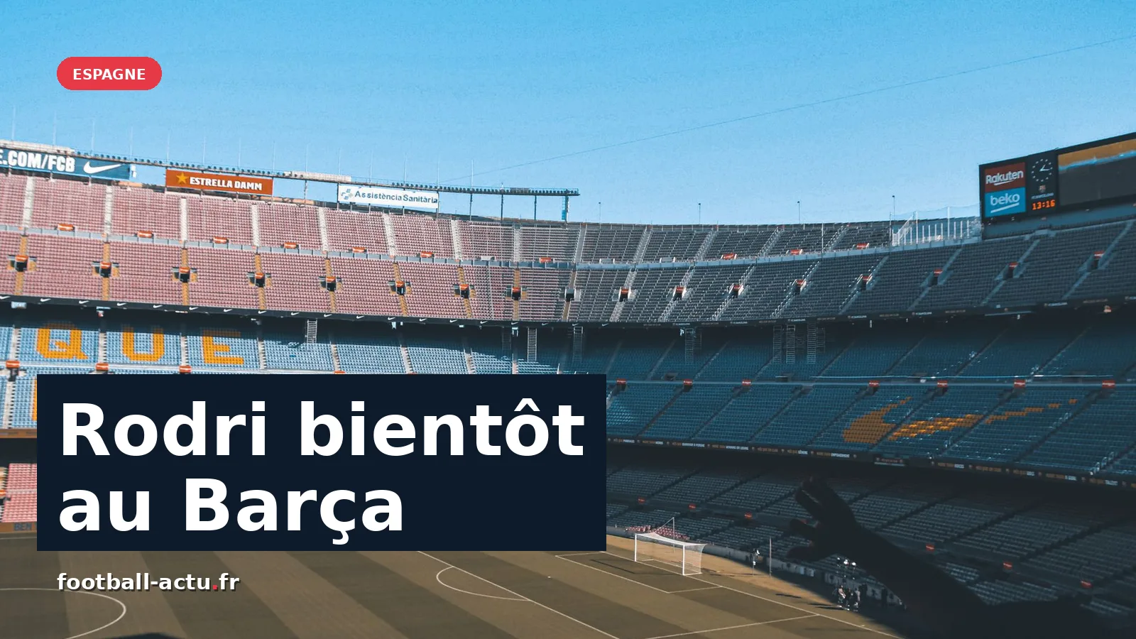 Rodri sur le point de rejoindre le FC Barcelone pour 76,5 millions d'euros