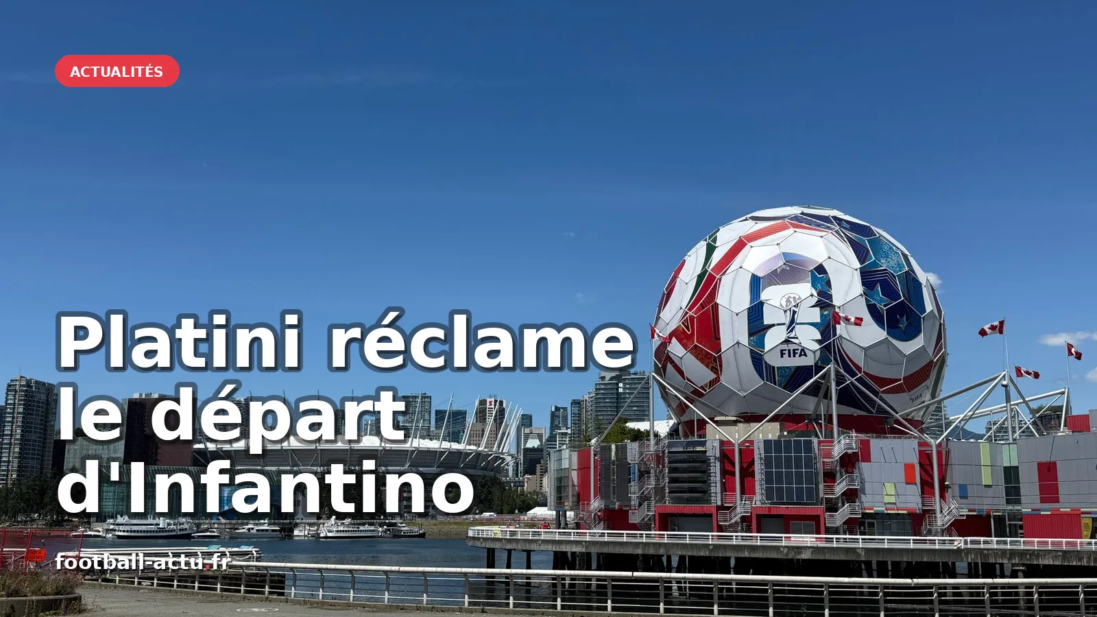 Platini exige la démission d'Infantino de la FIFA